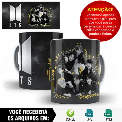 Arte Caneca BTS