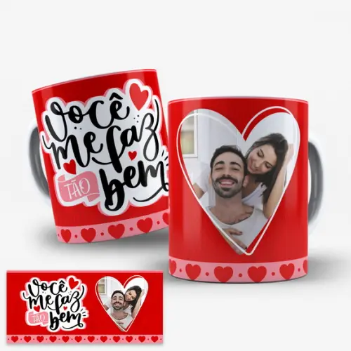 Arte Digital Caneca Dia dos Namorados com Foto
