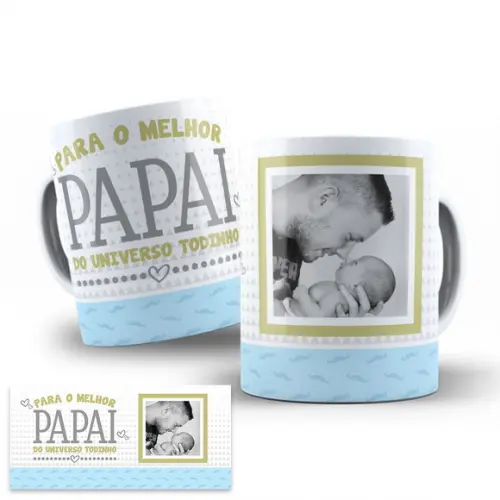 Arte para Caneca Dia dos Pais Sublimação - 1 Arte