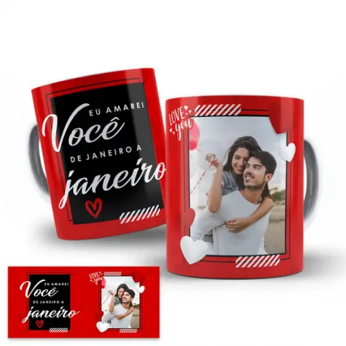 Arte Digital Caneca Dia dos Namorados com Foto