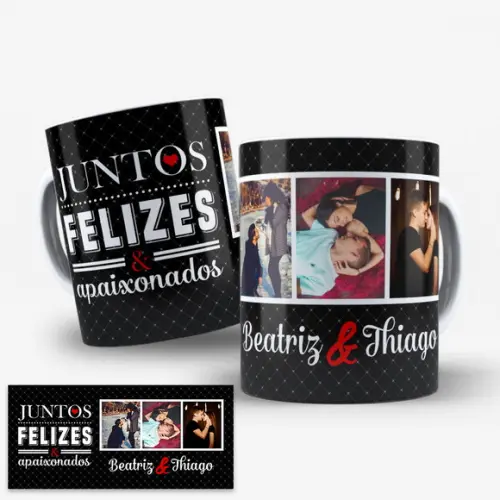 Arte Digital Caneca Dia dos Namorados com Foto