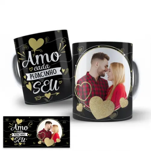 Arte Digital Caneca Dia dos Namorados com Foto