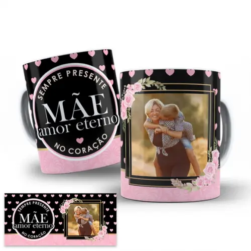 Arte Digital Caneca Sublimação Dia das Mães