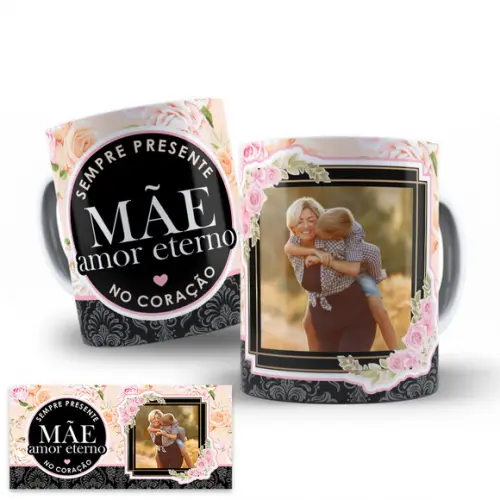 Arte Digital Caneca Sublimação Dia das Mães