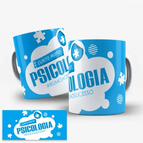 Arte Digital Caneca Profissão Psicologia
