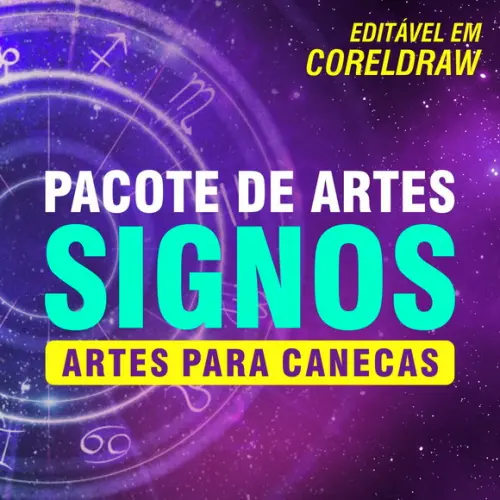 Pacote de Artes para Caneca Signos