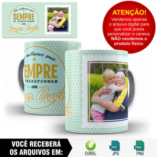 Arte para Caneca Vovo