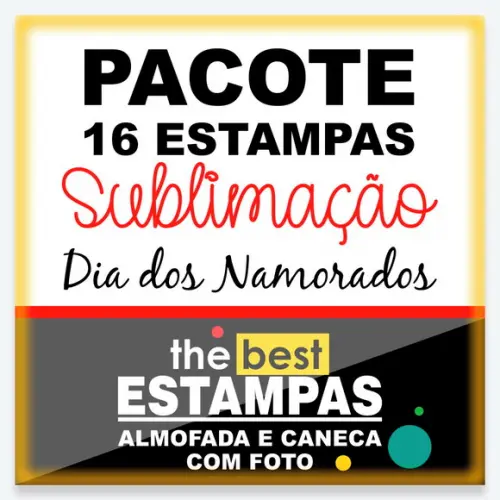Pacote de artes para canecas e almofadas Namorados