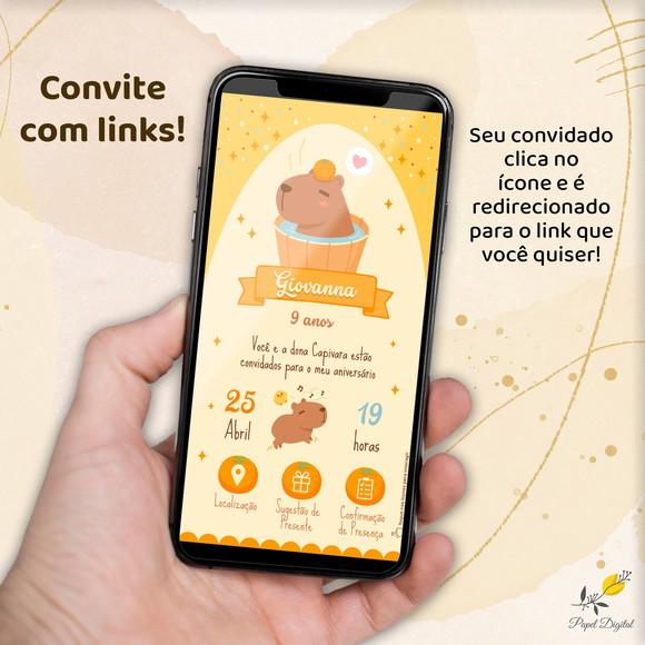 Convite Interativo Capivara