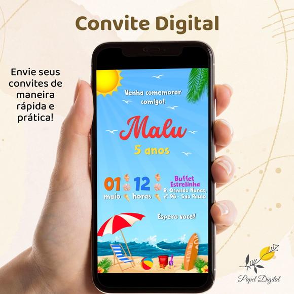 Convite Digital Praia