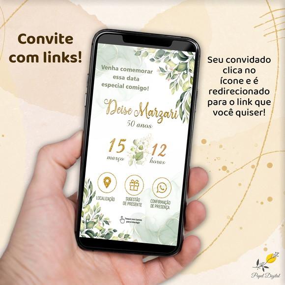 Convite Interativo Aniversário Modelo 5