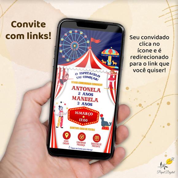 Convite Interativo Circo