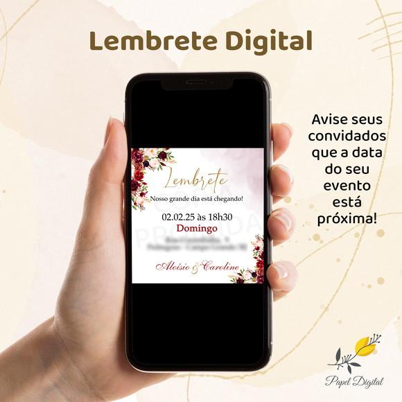 Lembrete Digital Casamento
