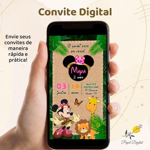 Convite Digital Minnie Modelo 22