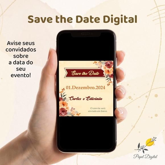 Save The Date Digital Casamento Modelo 9