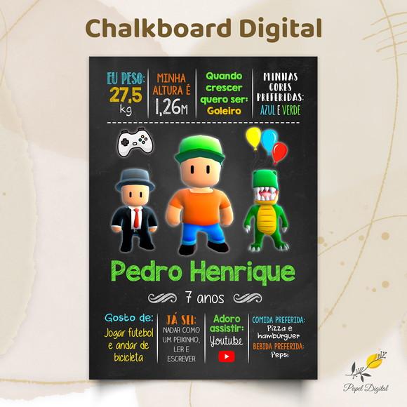 Chalkboard Digital Stumble Guys