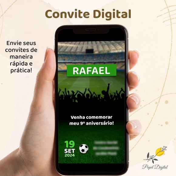Convite Digital Futebol Modelo 6