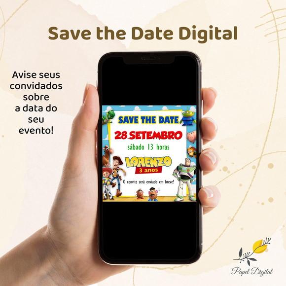 Save The Date Digital Toy Story Modelo 2