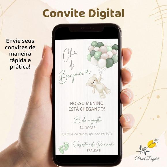 Convite Digital Chá de Bebê Modelo 22