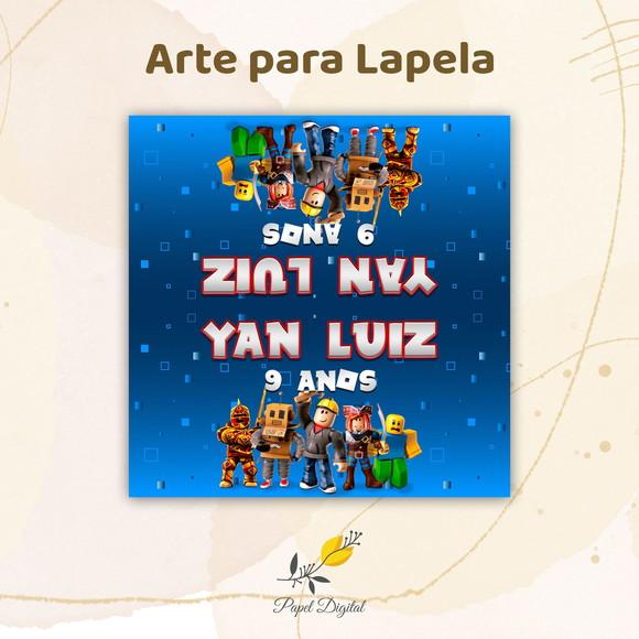 Rótulo Digital Solapa/lapela Roblox