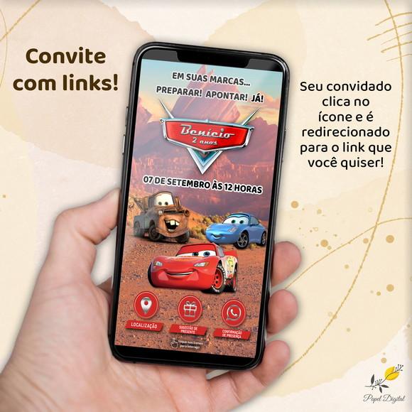Convite Interativo Carros