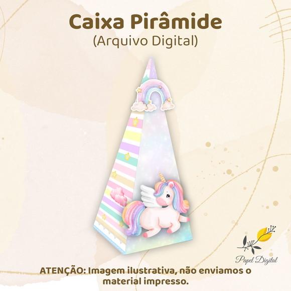 Caixa Pirâmide (arquivo Digital) Unicórnio