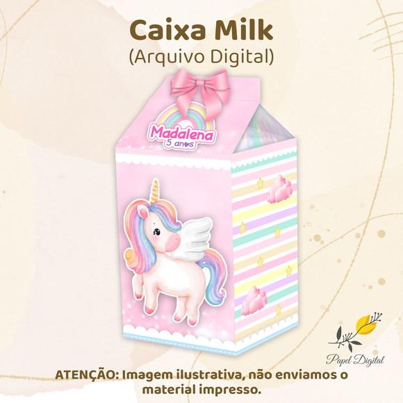 Caixa Milk (arquivo Digital) Unicórnio