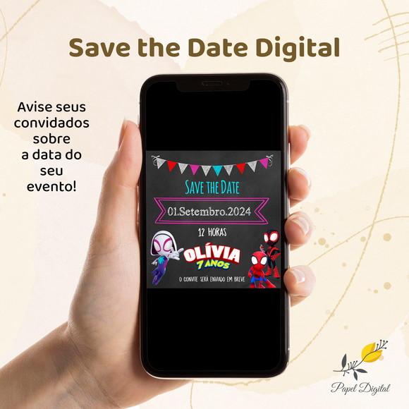 Save The Date Digital Spidey e Seus Amigos