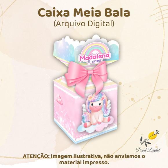 Caixa Meia Bala (arquivo Digital) Unicórnio