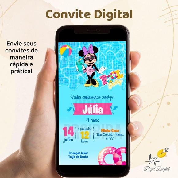 Convite Digital Minnie Modelo 21