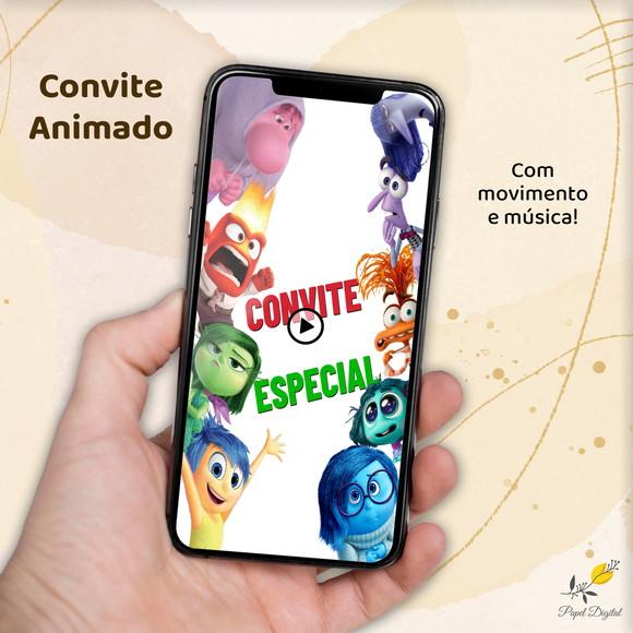 Convite Animado (vídeo) Divertida Mente