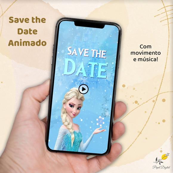 Save The Date Animado Frozen