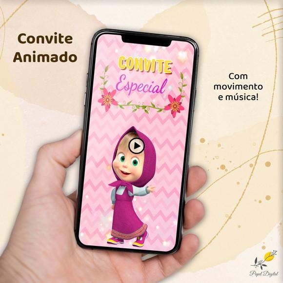 Convite Animado (vídeo) Masha Modelo 2