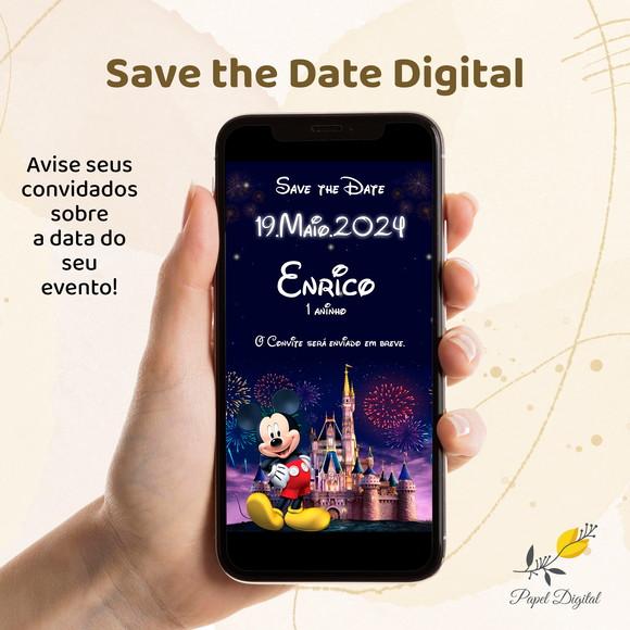 Save The Date Digital Mickey Modelo 10