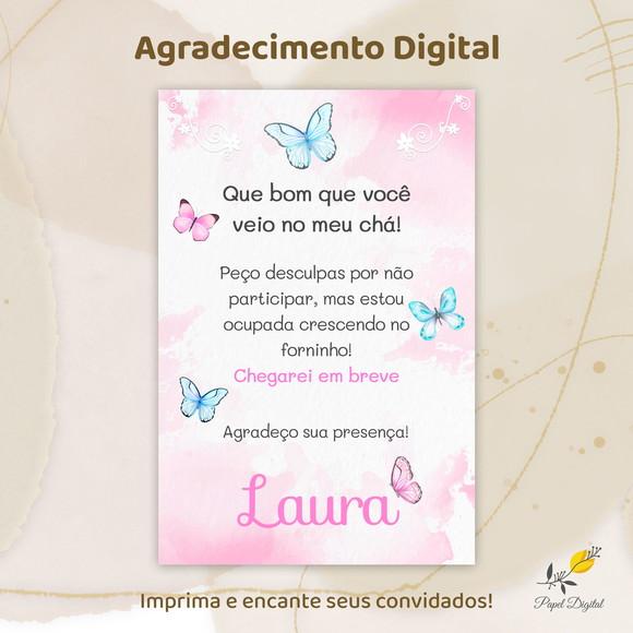 Agradecimento Digital Jardim
