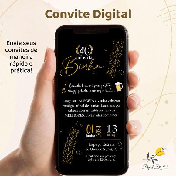 Convite Digital Boteco Modelo 7