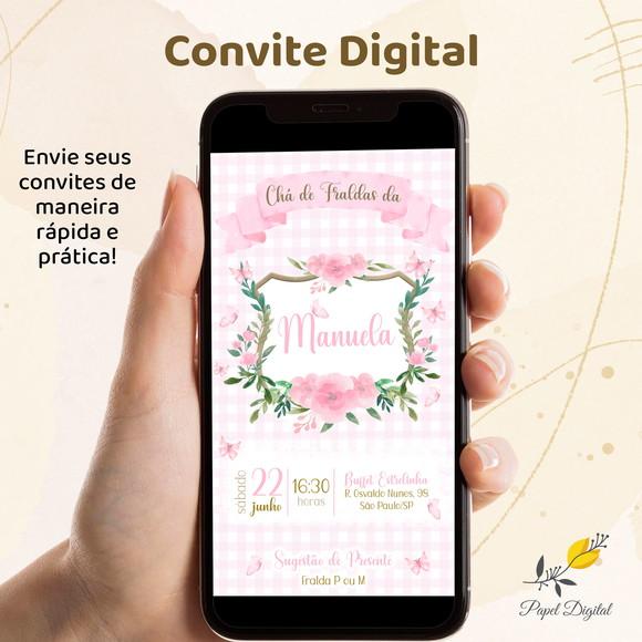 Convite Digital Chá de Bebê Modelo 19