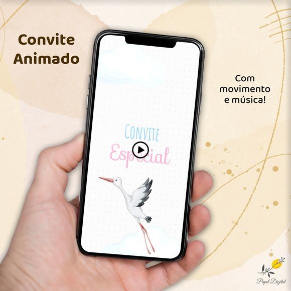 Convite Animado (vídeo) Chá de Revelação
