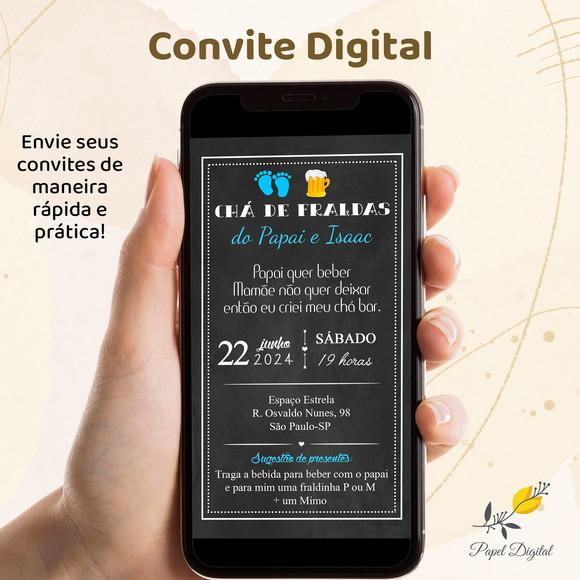 Convite Digital Chá de Bebê Modelo 20