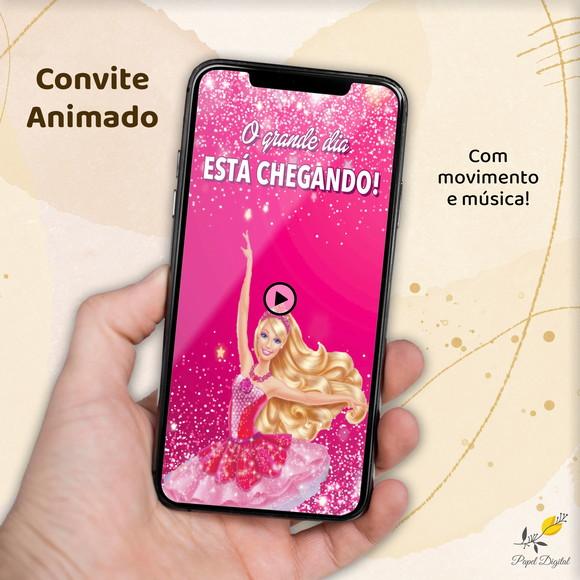 Convite Animado (vídeo) Barbie