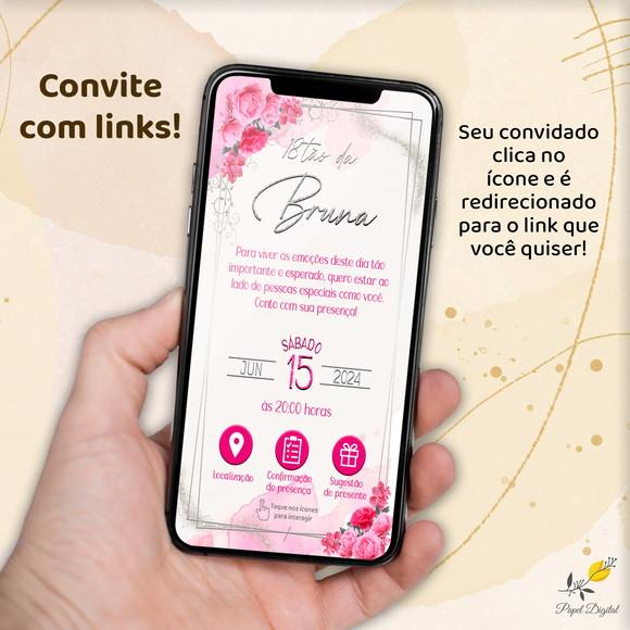 Convite Interativo Aniversário Modelo 3