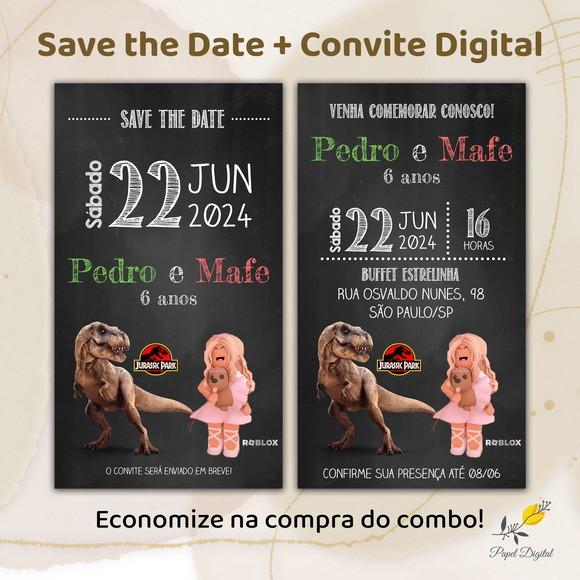Convite + Save The Date 2 Temas