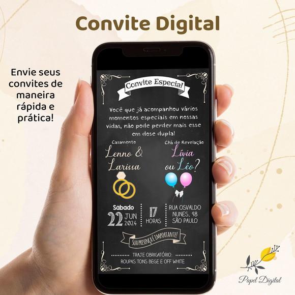 Convite Digital 2 Temas Modelo 10