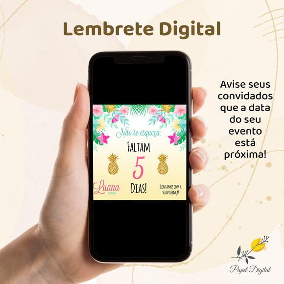 Lembrete Digital Tropical Modelo 2