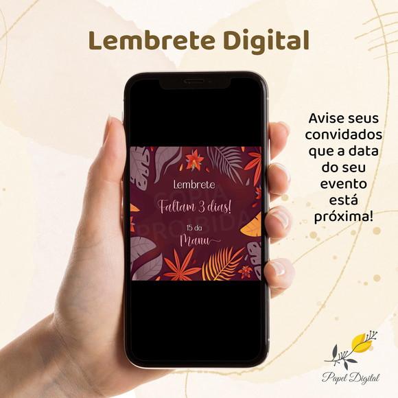 Lembrete Digital Tropical Modelo 1