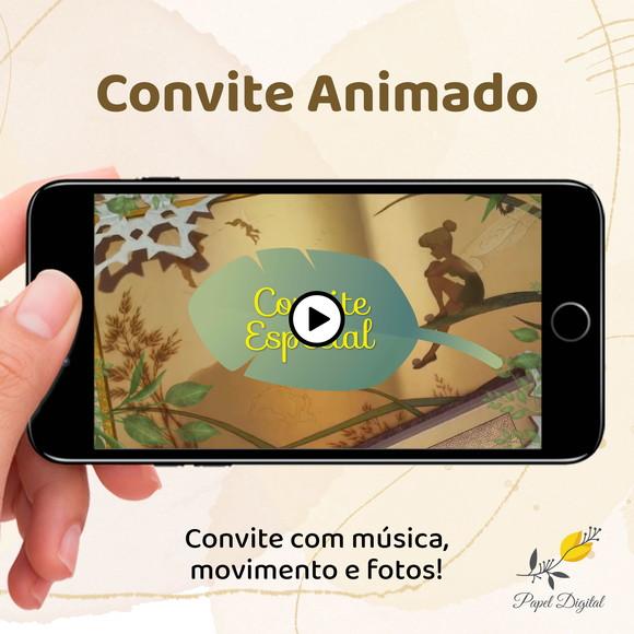 Convite Animado (vídeo) Tinkerbell Modelo 1