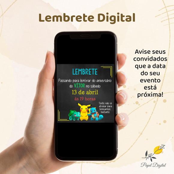 Lembrete Digital Pokemon
