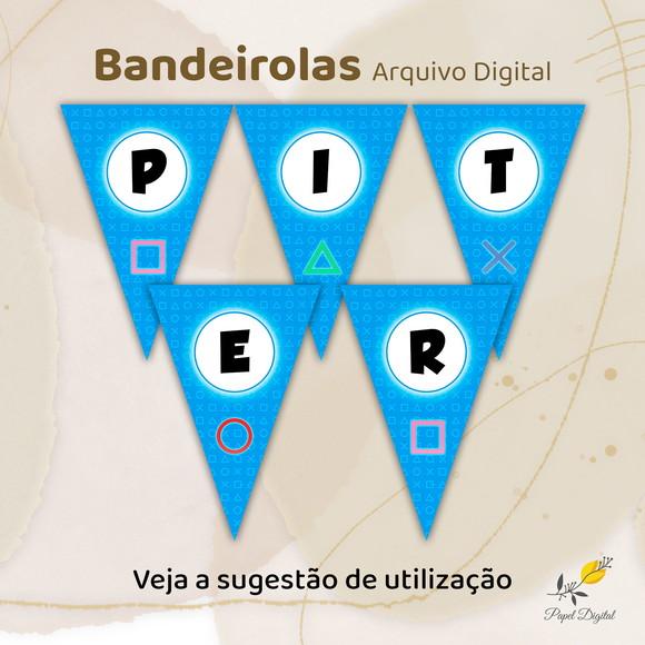 Kit Digital Bandeirolas Playstation