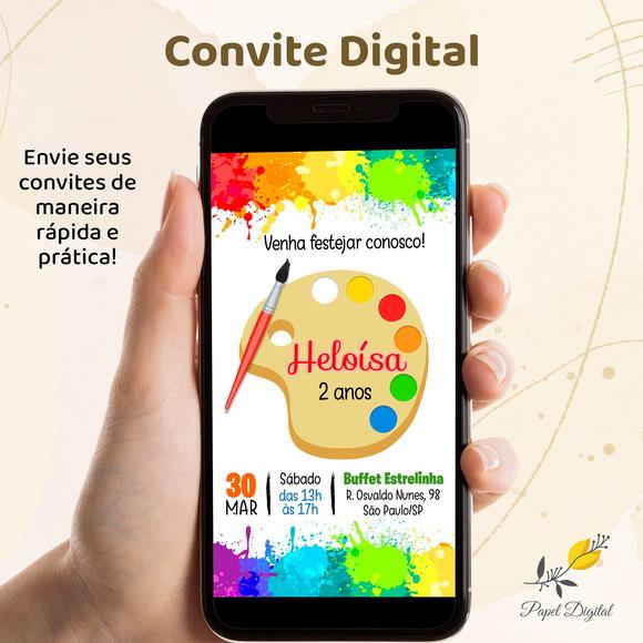 Convite Digital Pintando o Sete Modelo 2