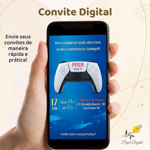 Convite Digital Playstation